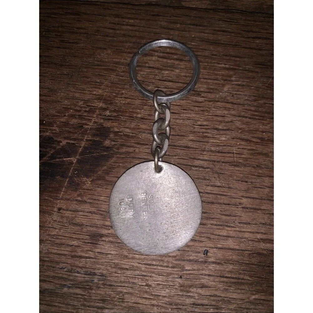 Vintage Keychain - The Great Seal of the State of Florida - Pewter
